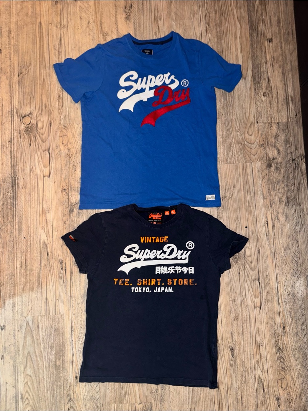 Superdry Royal Blue & Navy Graphic Tee Duo